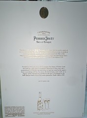 PERRIER-JOUET BELLE EPOQUE CHAMPAGNE GIFT BOX Empty Bottle 2 Flutes 2004