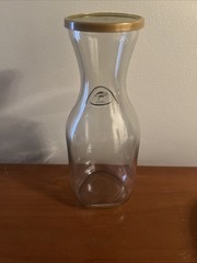 Vintage Paul Masson 9 3/4 Clear Glass Wine Carafe Since 1852 Decanter