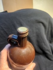 Vintage Apple Wine Jug & Lid Mogen David Wine Co. 4/5 Quart