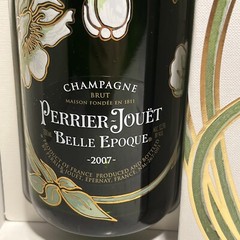 PERRIER-JOUET BELLE EPOQUE CHAMPAGNE GIFT BOX Empty Bottle 2 Flutes Cork 2007