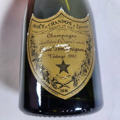 Vintage 1990 Moet et Chandon Champagne Dom Perignon Cuvee Empty Bottle 750mL
