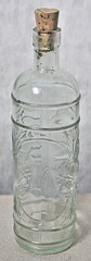 grape vine wine bottle made in Spain good condition with cork