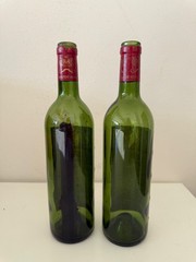 Chateau Mouton Rothschild 1983, Two 750ml Empty Bottles Bundle, No Cork