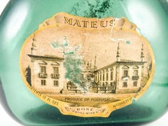 Vintage Paper Label Mateus Sogrape Rose Still Wine Bottle, Portugal 12 Fl Oz