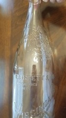 Vintage Garrett & Co. Virginia Dare Clear Glass Wine Bottle, 14.5&Prime;, 1/2 Gallon