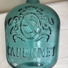 Vidrios San Miguel 17 » Blue Glass Demijohn Carboy Bottle Cabernet Wine Jug READ