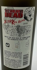 VTG The Walking Dead Blood Red Blend Empty Wine Bottle Lighted 750 mL Exclusive