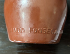 Vintage Wine Bottle Portugal J.M. da Fonseca Azeitao Brown on green 1960&rsquo;s