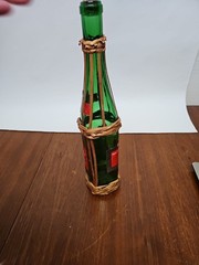 1960s 1 Pt Wicker Wrapped SANT&rsquo;GRIA of Yago Red Spanish Wine Bottle