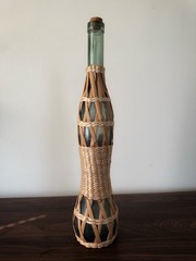 Vintage 1980’s Italian Empty Unbranded 17” Chianti Bottle