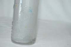 Vintage Garrett & Co Inc Virginia Dare Clear Glass Wine Bottle New York