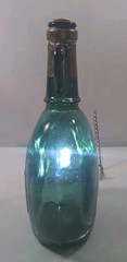 Vintage Trovador Rose Still Wine Bottle Emerald Green Glass( Portugal) 9” Empty