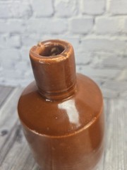 Vintage Stoneware Moonshine Wine Bottles Red/Brown Jugs