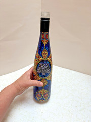 Vibrant Vine Decorative Wine Bottle 2014 Woops? Okanagan Valley BC Canada