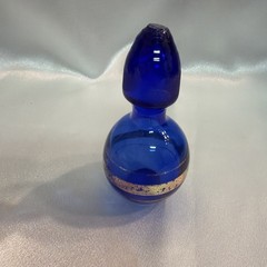 Vintage Cobalt Blue Glass Wine Cork 4 Inches Tall