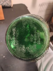 Vtg United Vintners 4555 half Gallon Green Glass Bottle/Established -1881