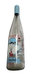 EMPTY Blue Parachute Table Wine Bottle Crafts Decor Airplane Plane 750 ml Bin 12