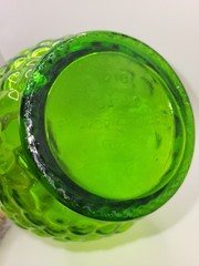 Gallo Half Gallon Flavor -Guard Green Glass Bottle Embossed Grapes & Vines VTG
