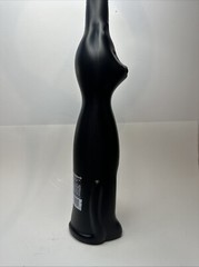 Happy Cat Frosted Opaque Black Moselland Rheinhessen Riesling Glass Bottle