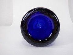 Cobalt Blue « Marilyn » Wine Bottle – Kestrel Pure Platinum 3rd Ed. Decor Empty