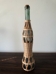 Vintage 1980’s Italian Empty Unbranded 17” Chianti Bottle