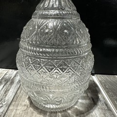 Vintage Wine/Liquor 2 Piece Glass Decanter 10.5 x 5 inches