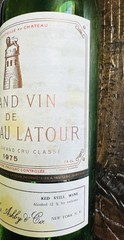 Chateau Latour Wine Bottle EMPTY 1975 France Grand Vin France Collectible 750ml
