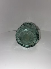 Vintage Green Clear Glass Wine Bottle 11 1/2”