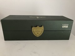 Vintage 1998 Dom Perignon Champagne Empty Bottle & Collector’s Box With Booklet