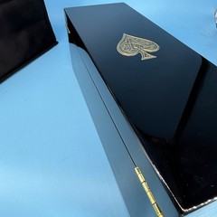 Armand De Brignac Ace of Spades Champagne Black Lacquered Case Box & Sleeve