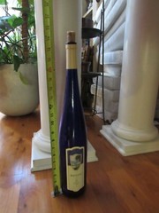 RARE Large 19&Prime; Vintage 2014 Johann Riesling Germany Empty Cobalt Blue Bottle