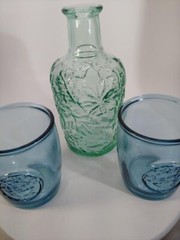 Canadian wine bottle and two glasses