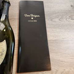 Dom Perignon 2003 Vintage EMPTY Bottle 750ml with Gift Box & 2 Original Booklets