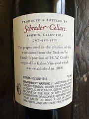 Schrader Wine Bottle Empty 2017 Collectible Cabernet Napa Valley 750ml