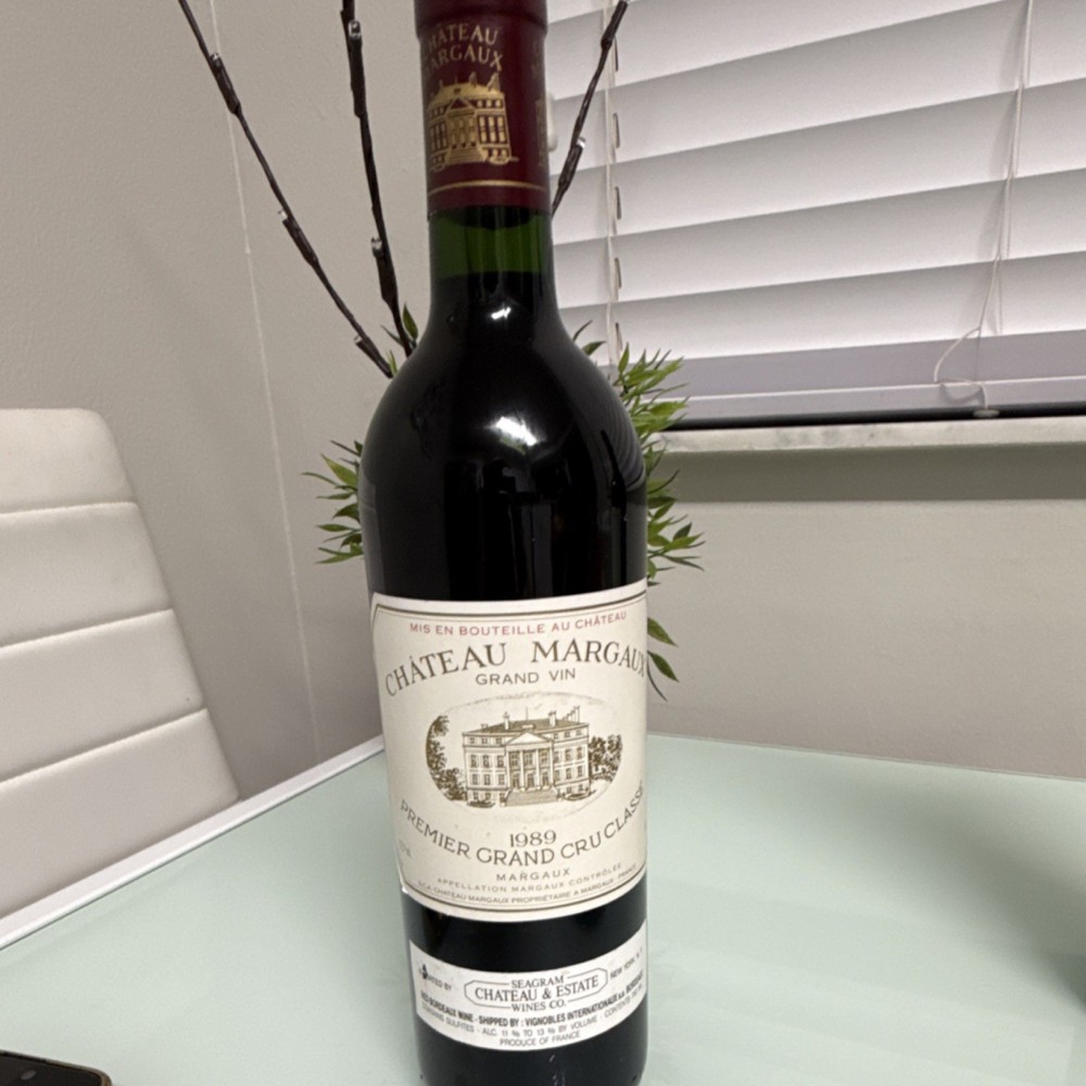 Chateau Margaux Grand Vin 1989 & 1990 Premier Grand Cru Classé Wine Bottle