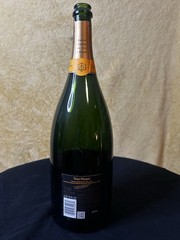 Empty Veuve Clicquot Brut Champagne Jeroboam 1.5L Bottle in Wooden Box