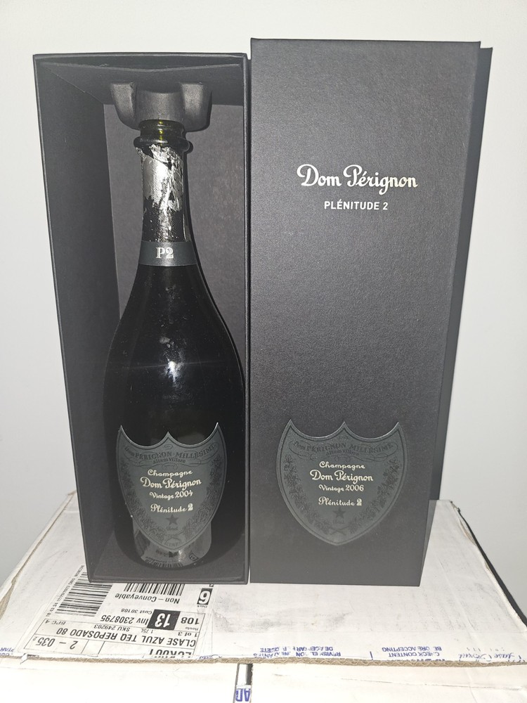 Empty Bottle Dom Perignon P2 With Box Champagne Premium 750 Ml