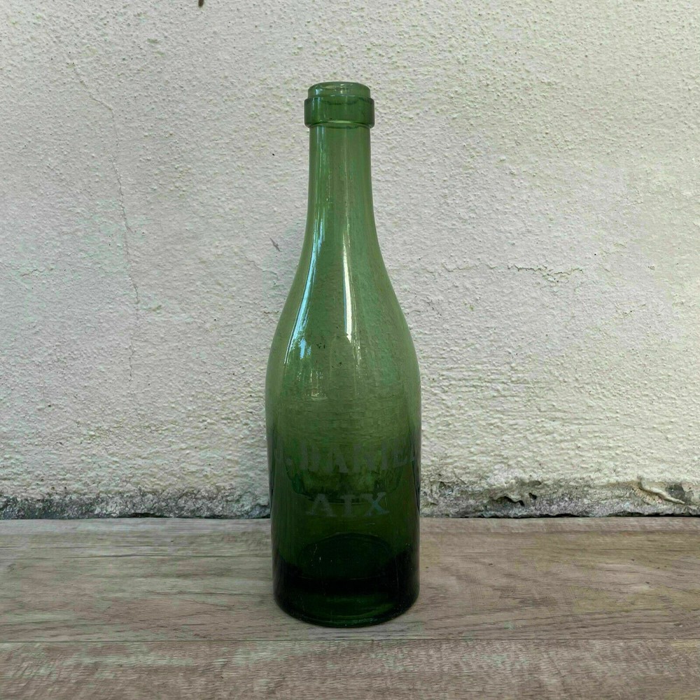 Old French Green Glass wine water pastis bottle circa 1920 22092112