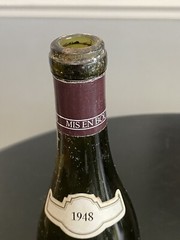 Musigny Red Burgundy Table Wine Bottle 1948 Empty Bottle No Cork
