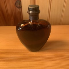 Vintage PAUL MASSON Rare Souza Port Liquor Bottle EMPTY MINI 2 oz HEART SHAPE