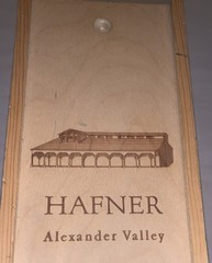 HAFNER Alexander Valley Winery EMPTY Wine Box With Slide Cover