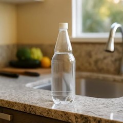 10 Pcs 33 oz Plastic Soda Bottles with Caps, 1L Disposable Long Neck Wine