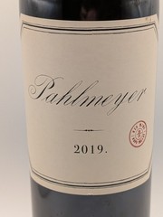 Pahlmeyer Napa Valley Red Wine 2019 Used Empty Bottle 750ml