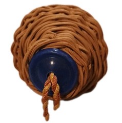 BasketWrapped WineBottle, Demijohn, Mid Century. FreeWickerSachet Incl.