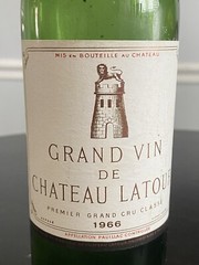 Grand Vin De Chateau Latour Premier Grand Cru Classe 1966 Empty Bottle
