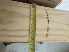4x LEVY & MCCLELLAN 2004 Empty Wooden Boxes Napa Valley