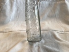 Vintage Garrett & Co Inc Virginia Dare Clear Glass Wine Bottle New York 2/3 Pint