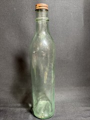 Vintage Petri Light Green 4/5 qt. 11.25” Wine Bottle with Metal Cap