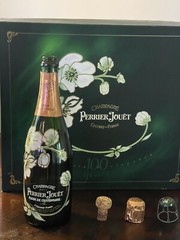 1996 Perrier-Jouet Belle Epoque Fleur de Champagne Empty Bottle Gift Bx 2 Flutes