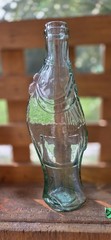 Vintage 1970&rsquo;S/80&rsquo;S Antinori Italian Green/ BLUE glass fish-shaped wine bottle
